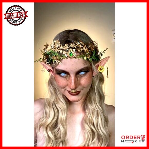 Handmade Metal Leaf Circlet Headpiece for Cosplay Wedding Renaissance main image 5